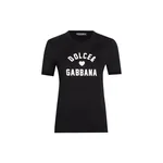 Dolce & Gabbana Jersey t-shirt with lettering patch Top