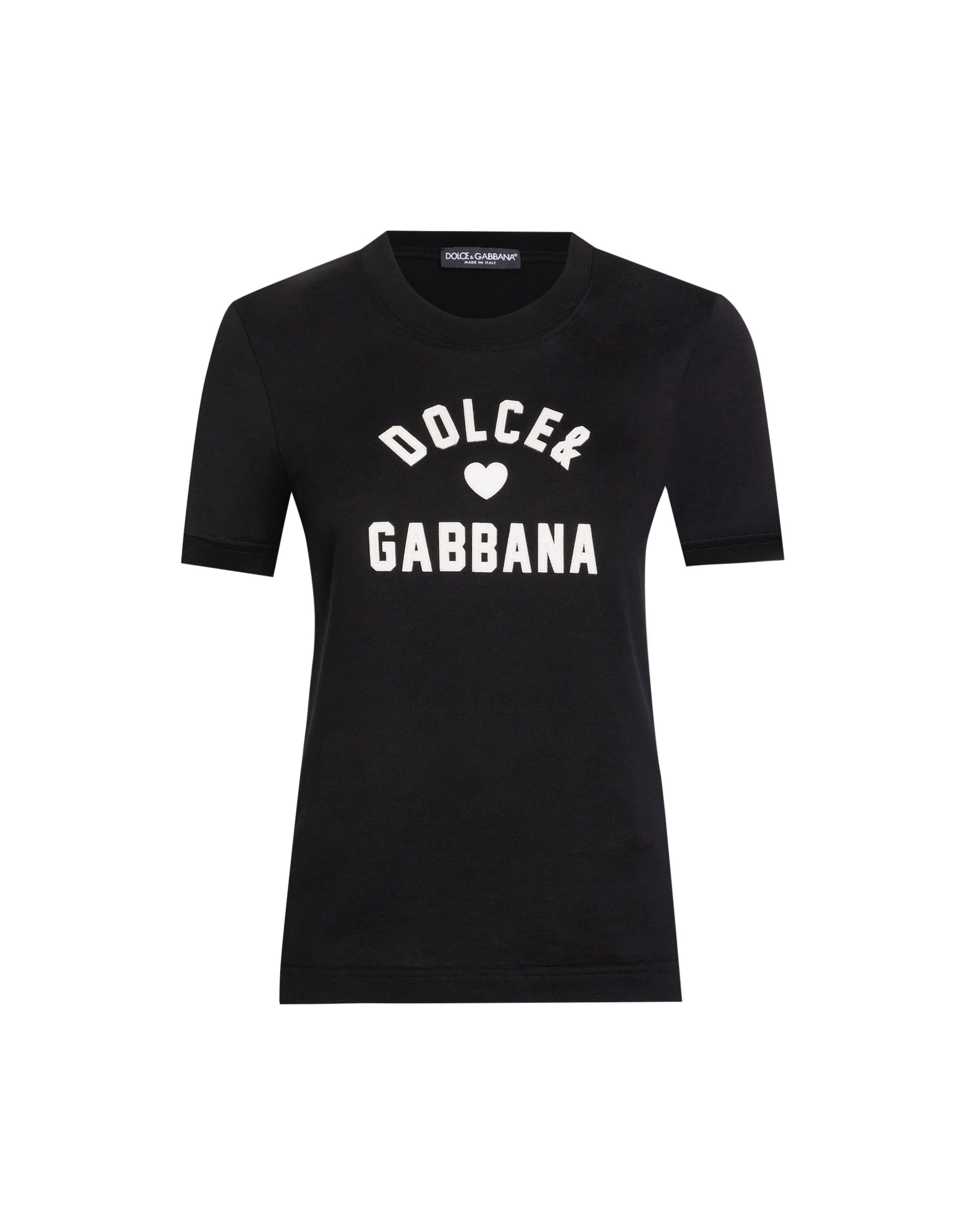 Dolce & Gabbana Jersey t-shirt with lettering patch