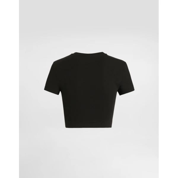 Dolce & Gabbana Jersey t-shirt with logo Top, view 2