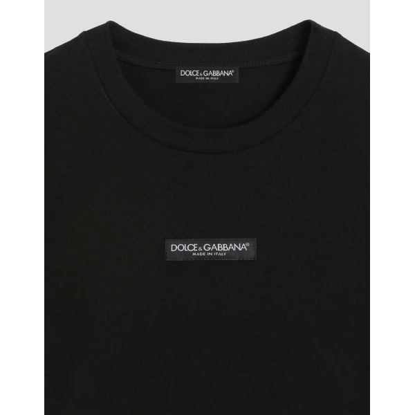 Dolce & Gabbana Jersey t-shirt with logo Top, view 3