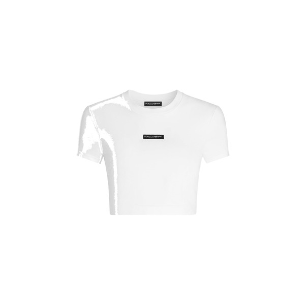 Dolce & Gabbana Jersey t-shirt with logo Top