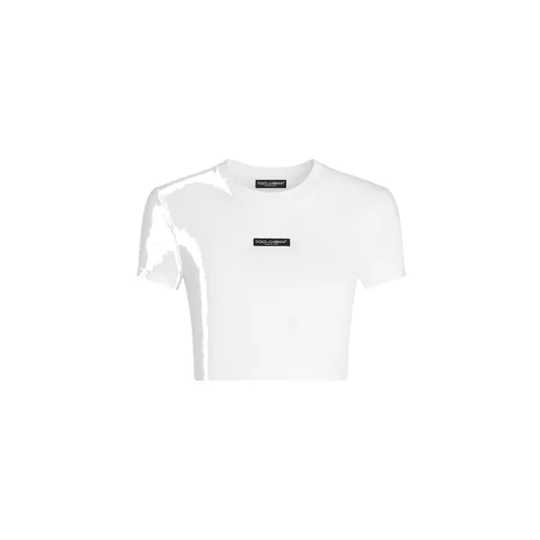 Dolce & Gabbana Jersey t-shirt with logo Top