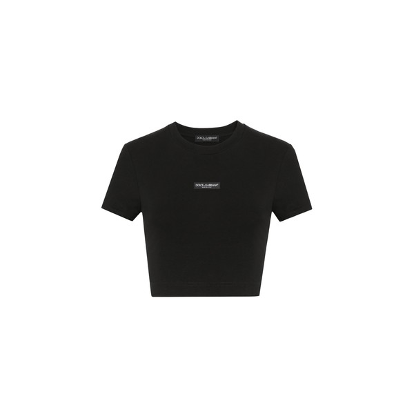 Dolce & Gabbana Jersey t-shirt with logo Top