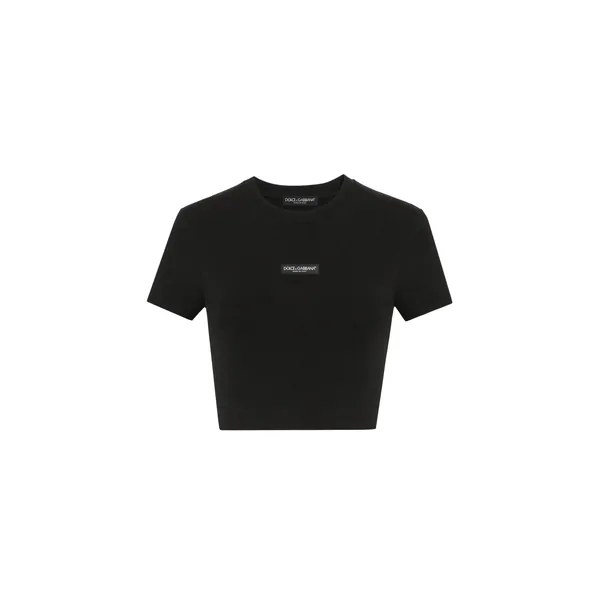 Dolce & Gabbana Jersey t-shirt with logo Top