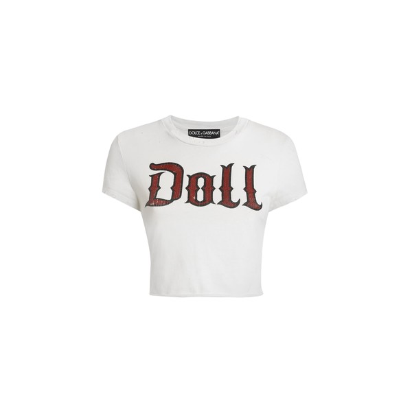 Dolce & Gabbana Jersey t-shirt with print Top