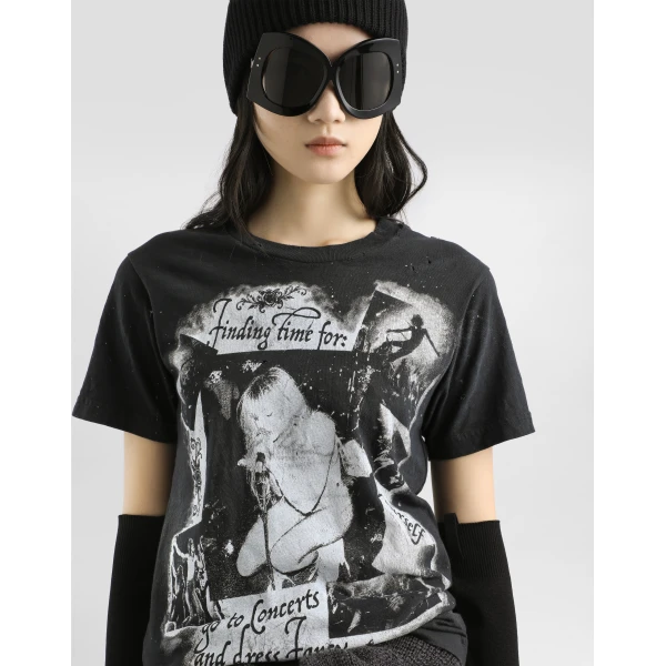 Dolce & Gabbana Jersey t-shirt with print Top, view 4