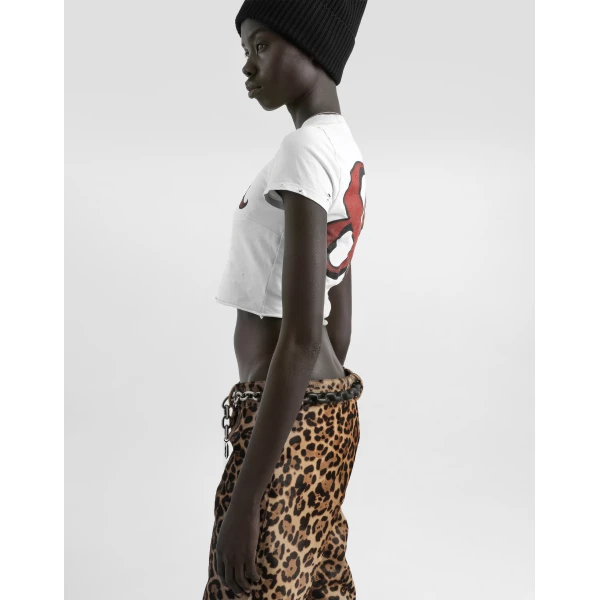 Dolce & Gabbana Jersey t-shirt with print Top, view 5