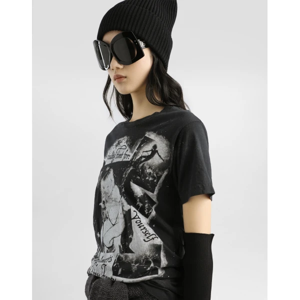 Dolce & Gabbana Jersey t-shirt with print Top, view 6