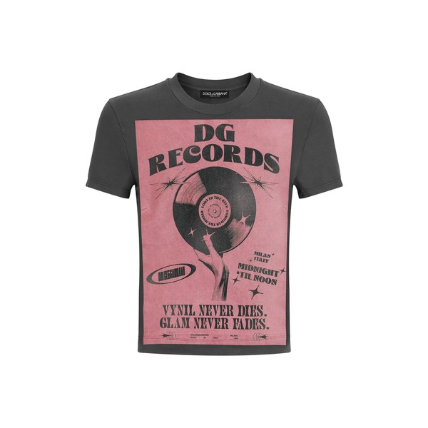Dolce & Gabbana Jersey t-shirt with print Top