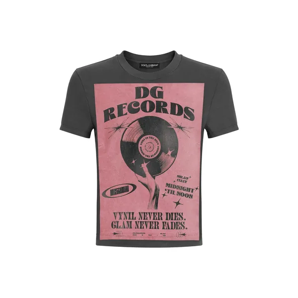 Dolce & Gabbana Jersey t-shirt with print Top