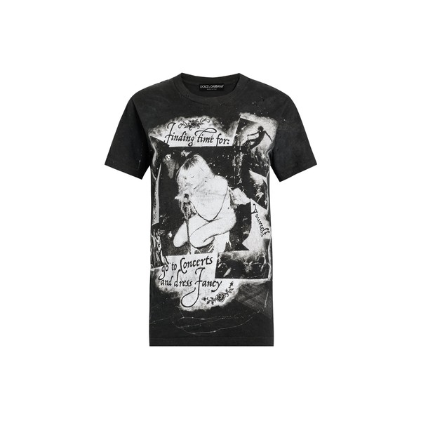 Dolce & Gabbana Jersey t-shirt with print Top