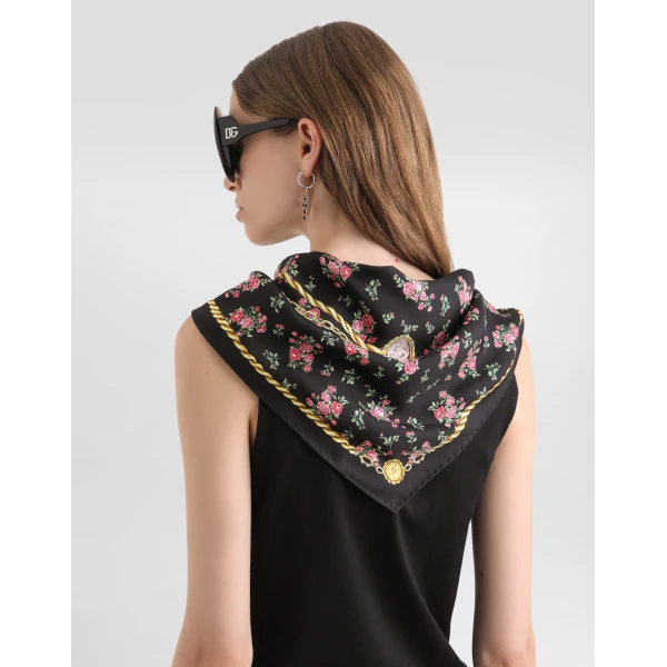 Dolce & Gabbana Jersey t-shirt with scarf, view 5