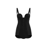Dolce & Gabbana Lace and elasticated fabric bodysuit with deep neckline and conical cups