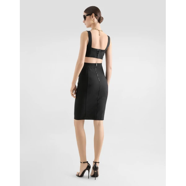 Dolce & Gabbana Lace and satin skirt, view 3