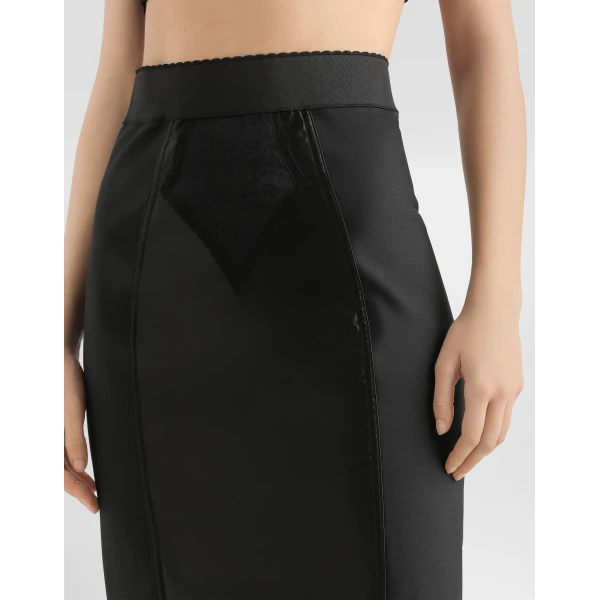 Dolce & Gabbana Lace and satin skirt, view 4