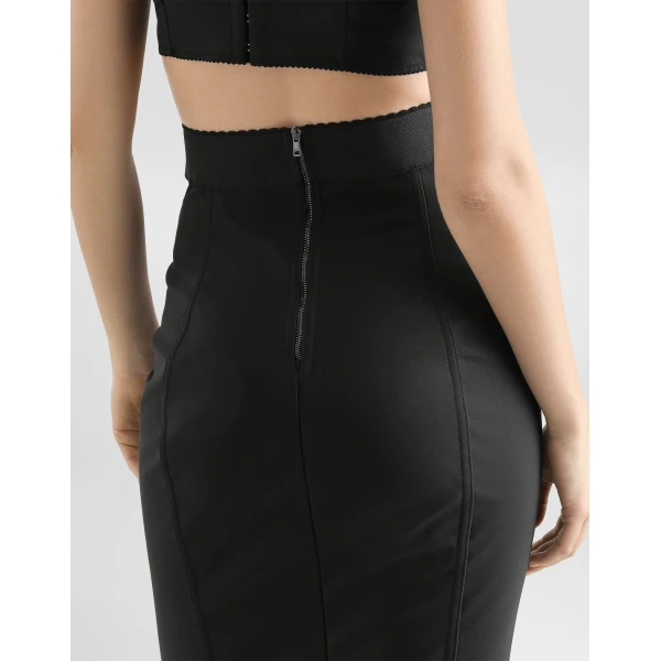 Dolce & Gabbana Lace and satin skirt, view 5