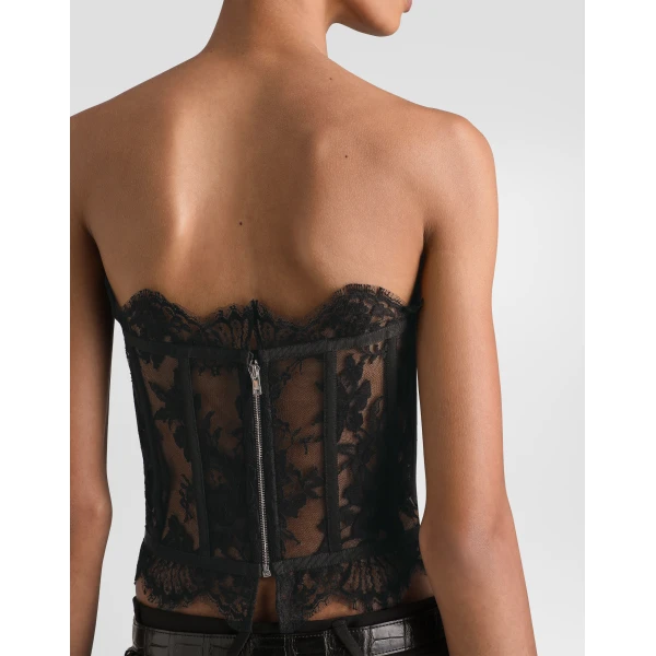 Dolce & Gabbana Lace bustier Top, view 3