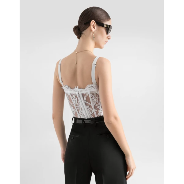 Dolce & Gabbana Lace bustier Top, view 5