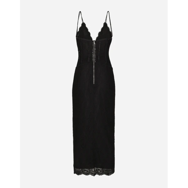 Dolce & Gabbana Lace calf-length slip dress: Dress, view 2