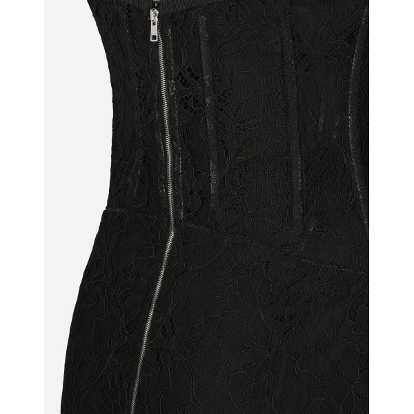 Dolce & Gabbana Lace calf-length slip dress: Dress, view 5