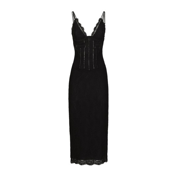 Dolce & Gabbana Lace calf-length slip dress: Dress