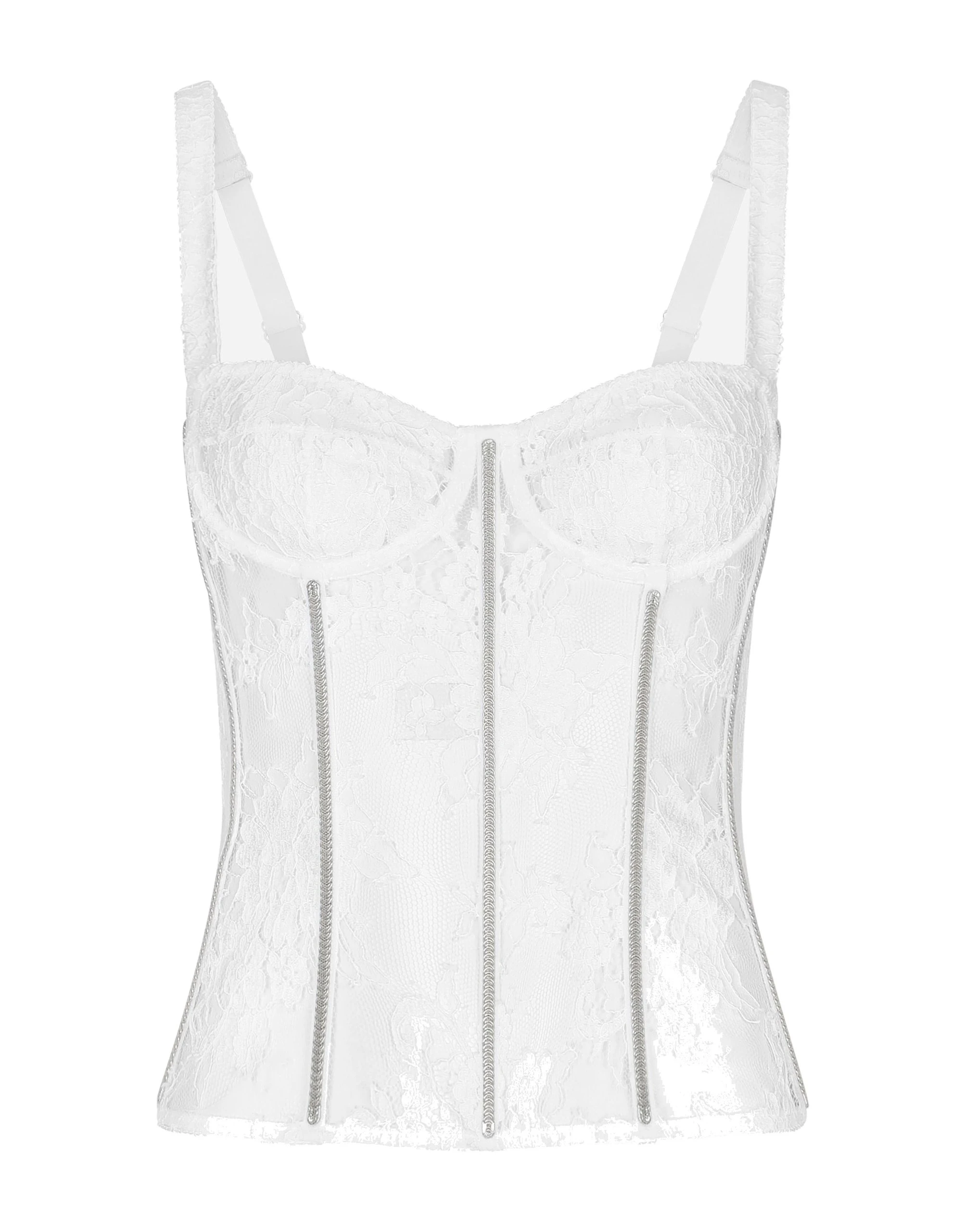 Dolce & Gabbana Lace lingerie bustier with straps