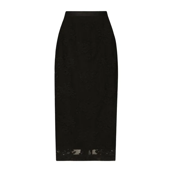 Dolce & Gabbana Lace pencil skirt with slit