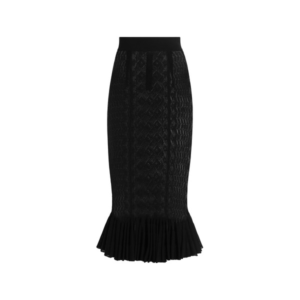 Dolce & Gabbana Lace-stitch knit skirt