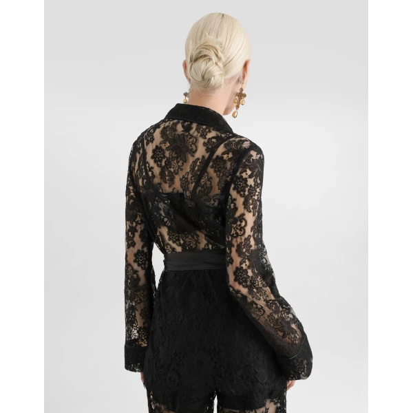 Dolce & Gabbana Lace vanity shirt, view 5