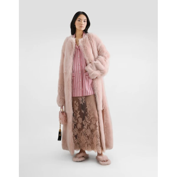 Dolce & Gabbana Lamb fur long coat, view 2