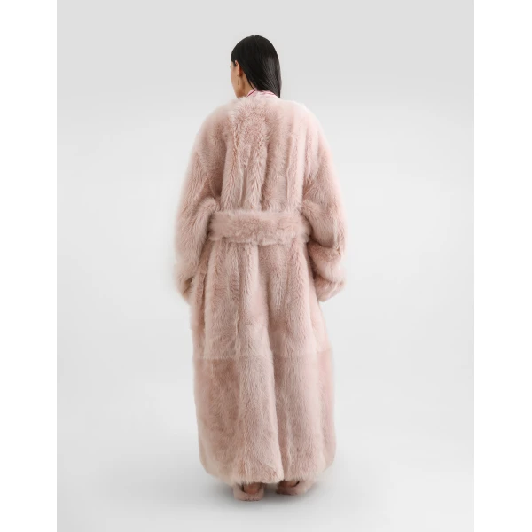 Dolce & Gabbana Lamb fur long coat, view 3