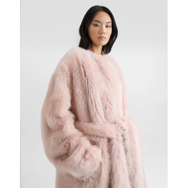 Dolce & Gabbana Lamb fur long coat, view 4