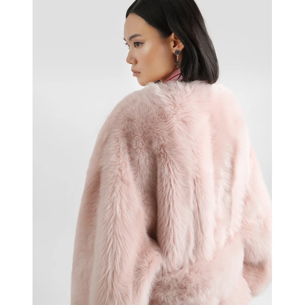 Dolce & Gabbana Lamb fur long coat, view 6