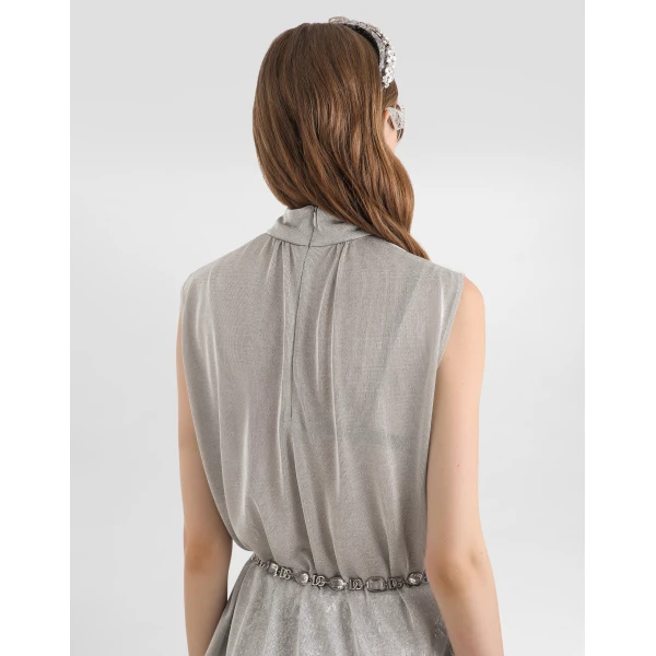 Dolce & Gabbana Lamé jersey top, view 5