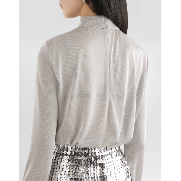 Dolce & Gabbana Lamé jersey top, view 5