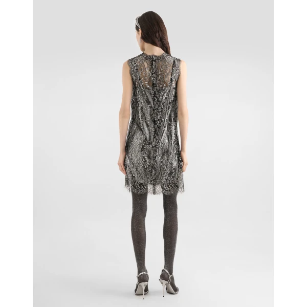 Dolce & Gabbana Lamé lace dress, view 3