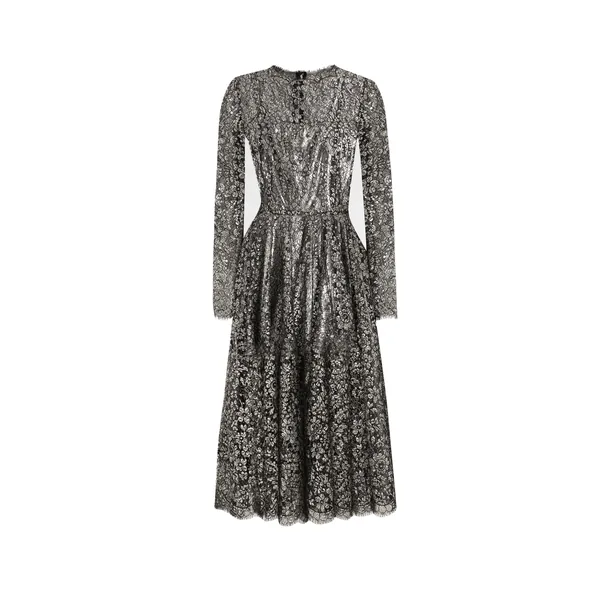Dolce & Gabbana Lamé lace dress