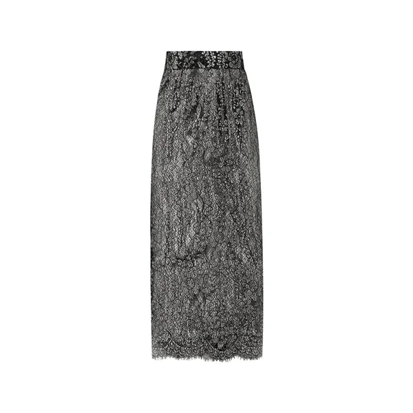 Dolce & Gabbana Lamé lace skirt