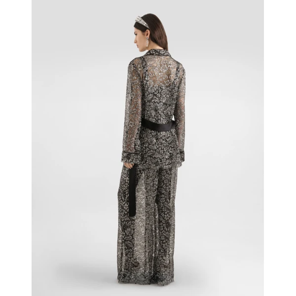 Dolce & Gabbana Lamé lace top, view 3