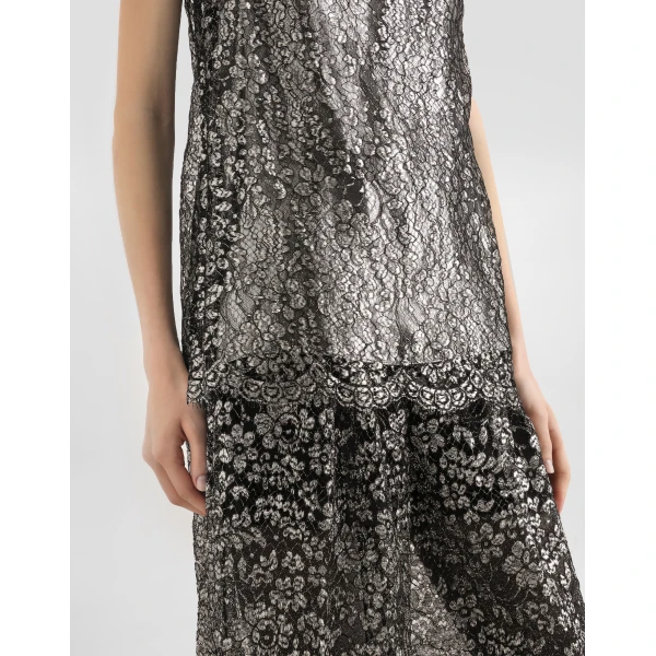 Dolce & Gabbana Lamé lace top, view 4