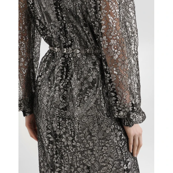 Dolce & Gabbana Lamé lace top, view 5