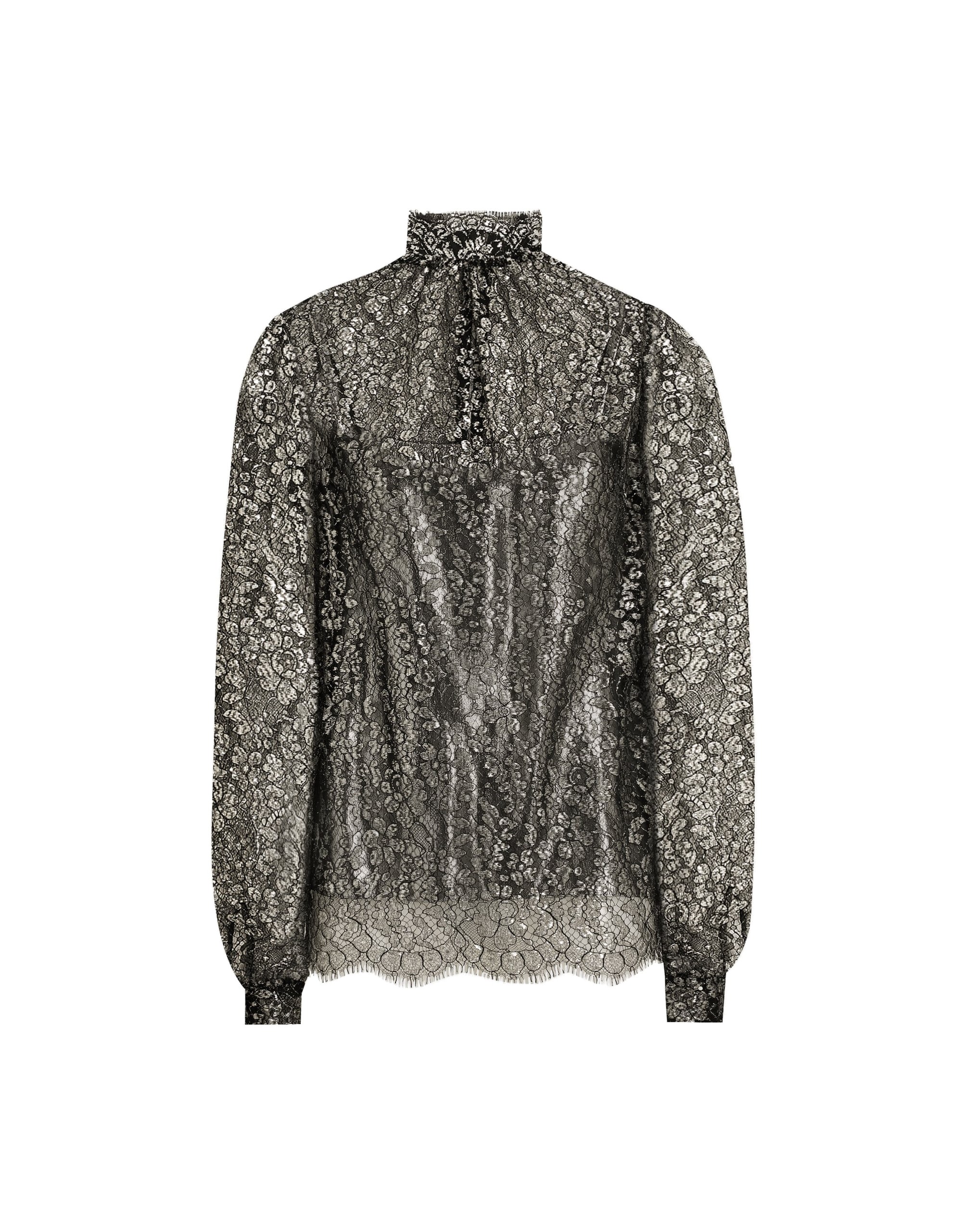 Dolce & Gabbana Lamé lace top