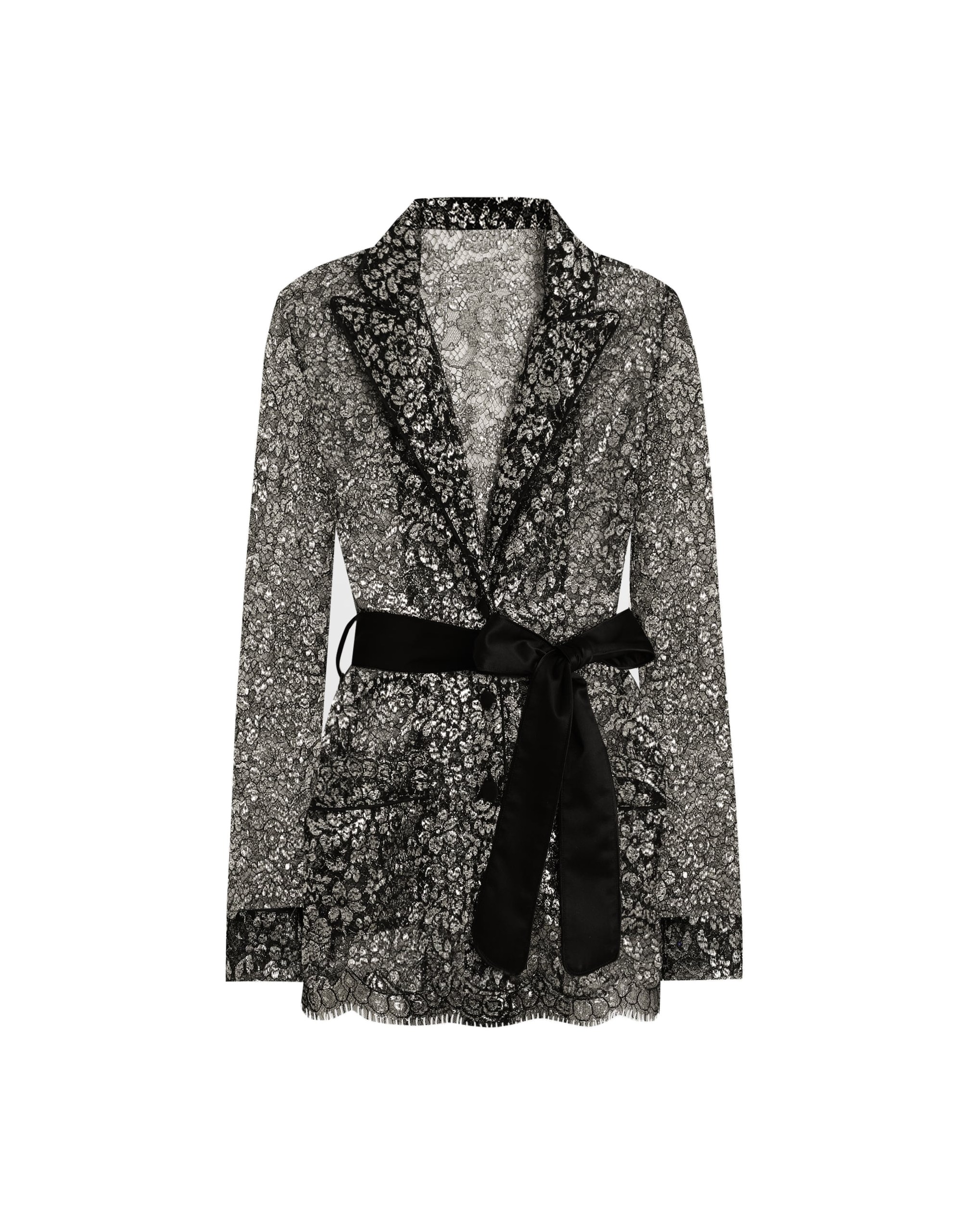 Dolce & Gabbana Lame lace vanity shirt