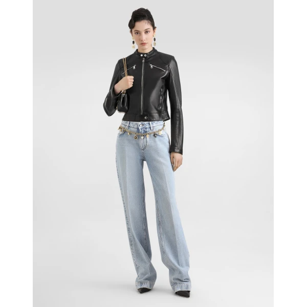 Dolce & Gabbana Leather biker jacket, view 2