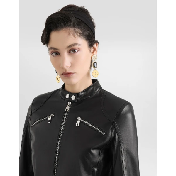 Dolce & Gabbana Leather biker jacket, view 5
