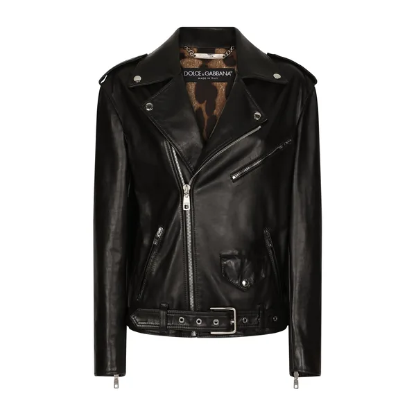 Dolce & Gabbana Leather biker jacket