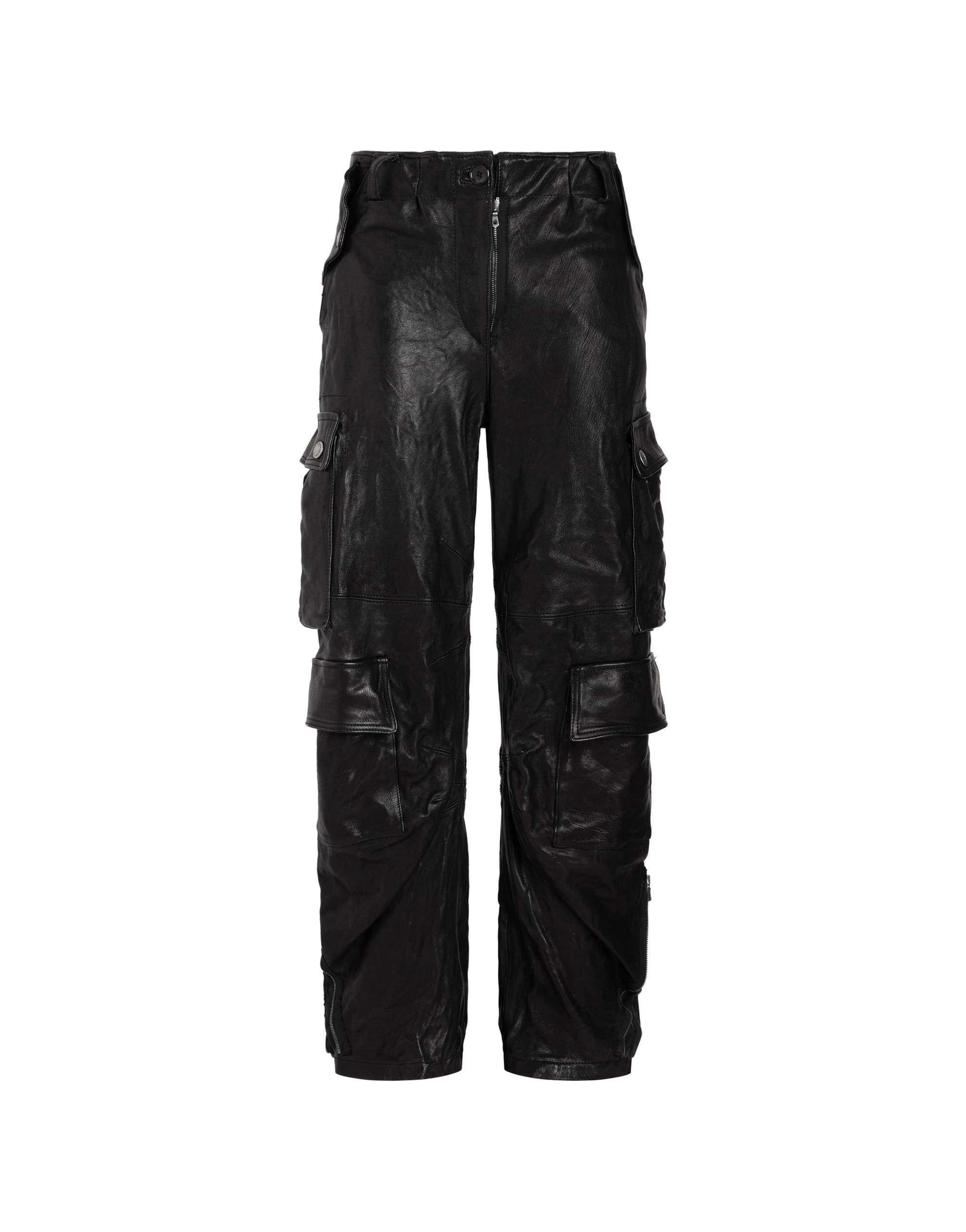 Dolce & Gabbana Leather cargo pants