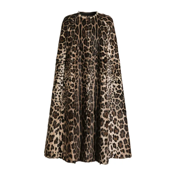 Dolce & Gabbana Leo kid leather cape