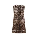 Dolce & Gabbana Leo-print cady dress