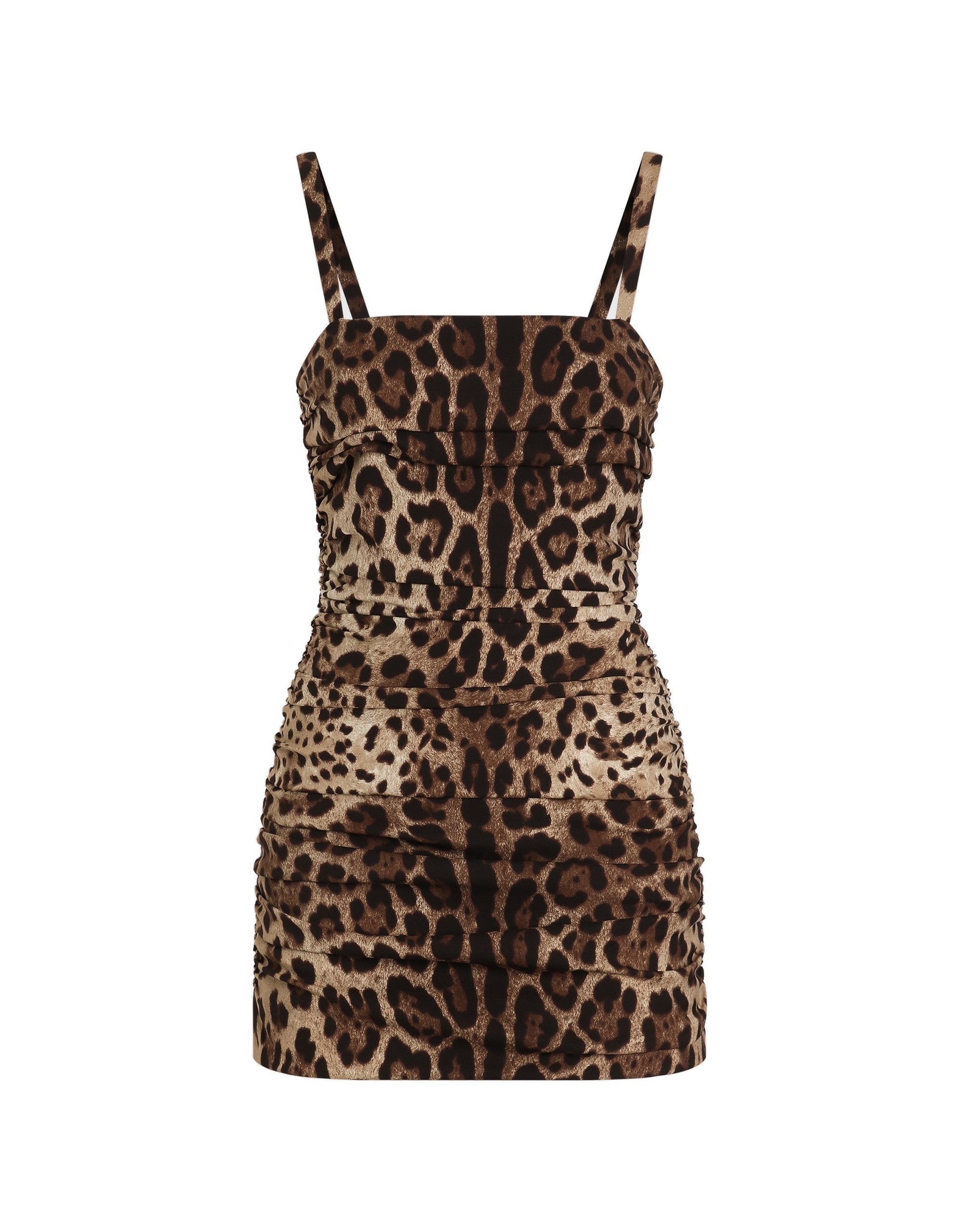 Dolce & Gabbana Leo-print charmeuse dress
